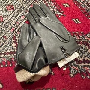 Men's Lambskin Black Leather Gloves